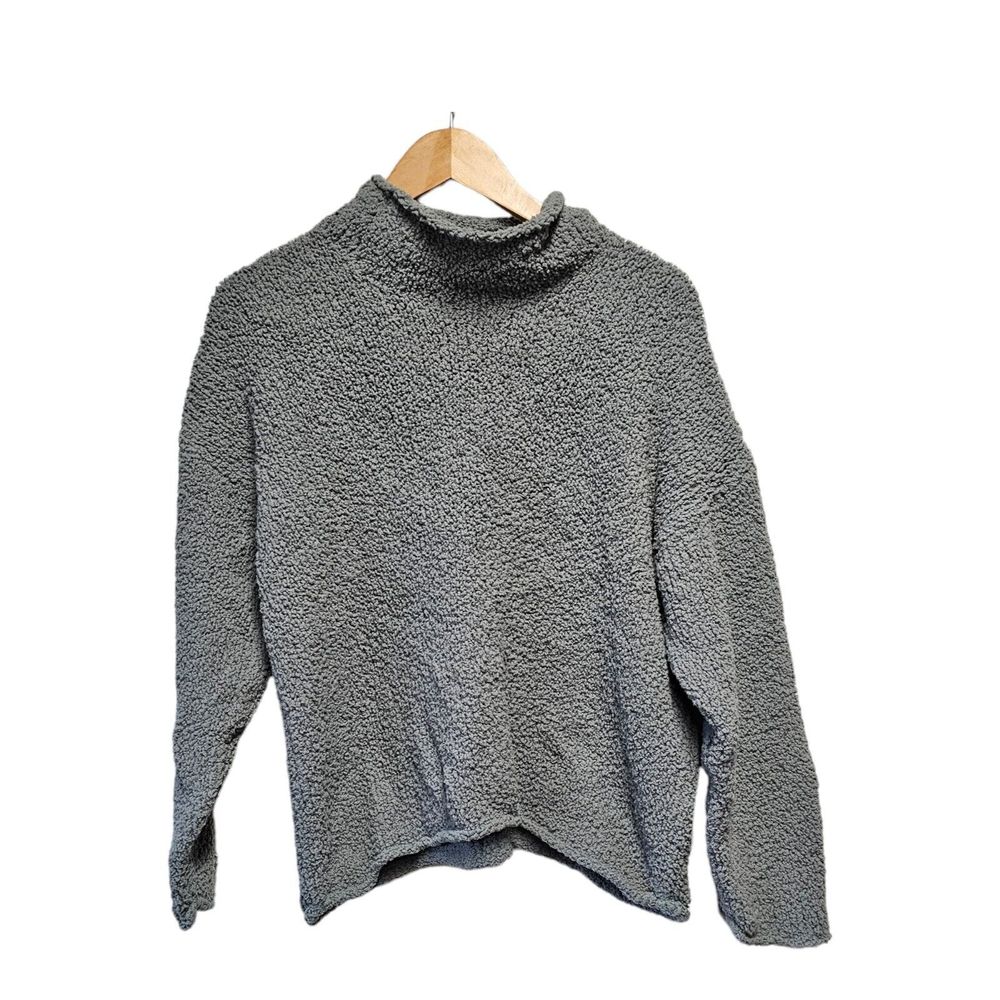 J. Jill PM Long Sleeve Mock Neck Sweater‎ Robins Egg Blue
